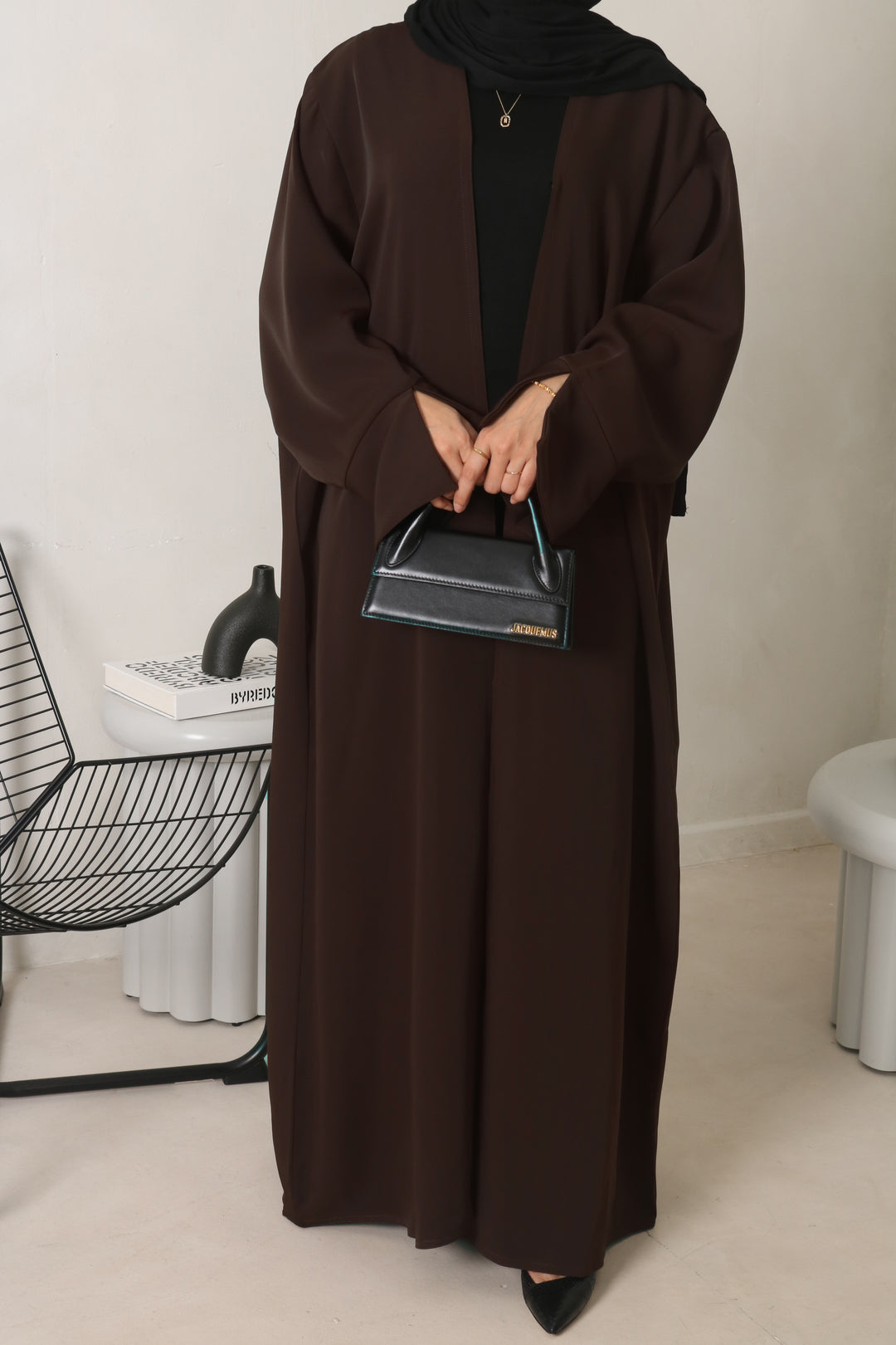 Brown Open Abaya
