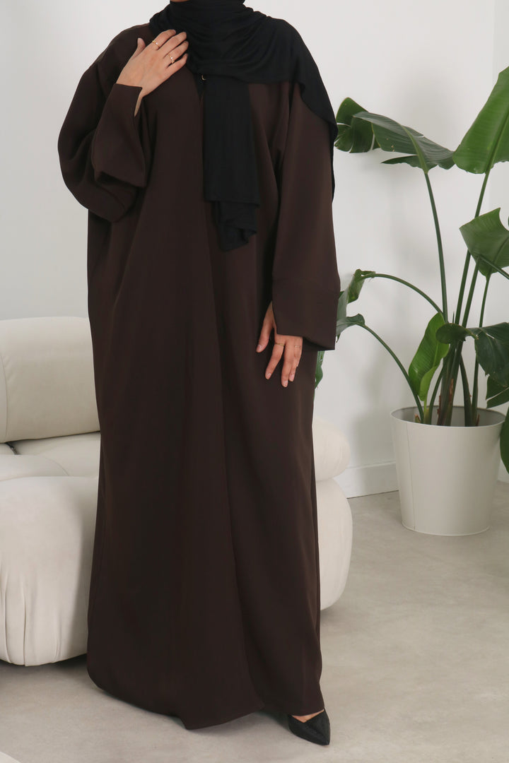 Brown Open Abaya